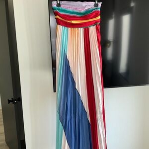 Multicolor Striped Maxi Dress